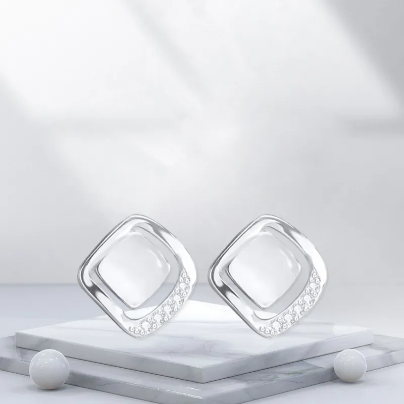 BTOE 999 Fine Silver Stud Earrings Women's-5