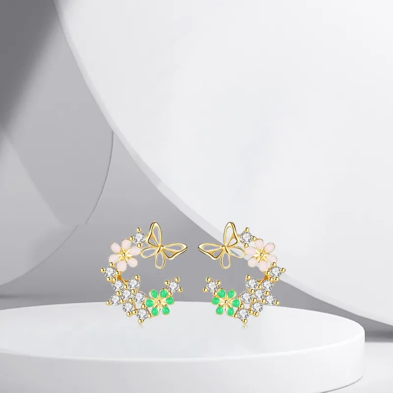 BTOE Alloy Stud Earrings Women's-3