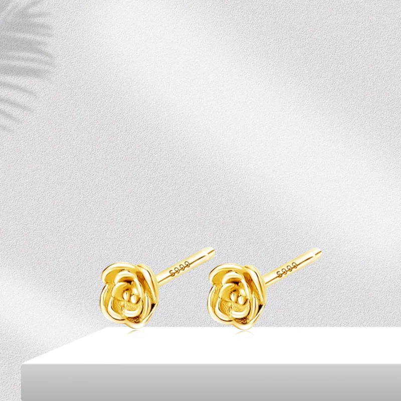 BTOE 999 Fine Silver Stud Earrings Women's-3