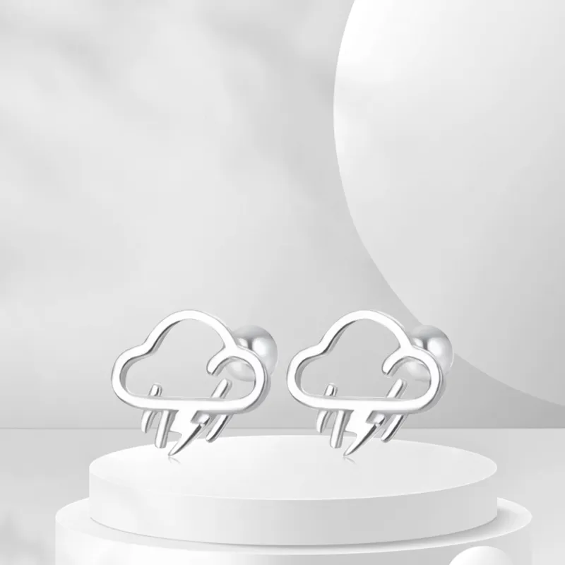 BTOE 999 Fine Silver Stud Earrings Women's-5