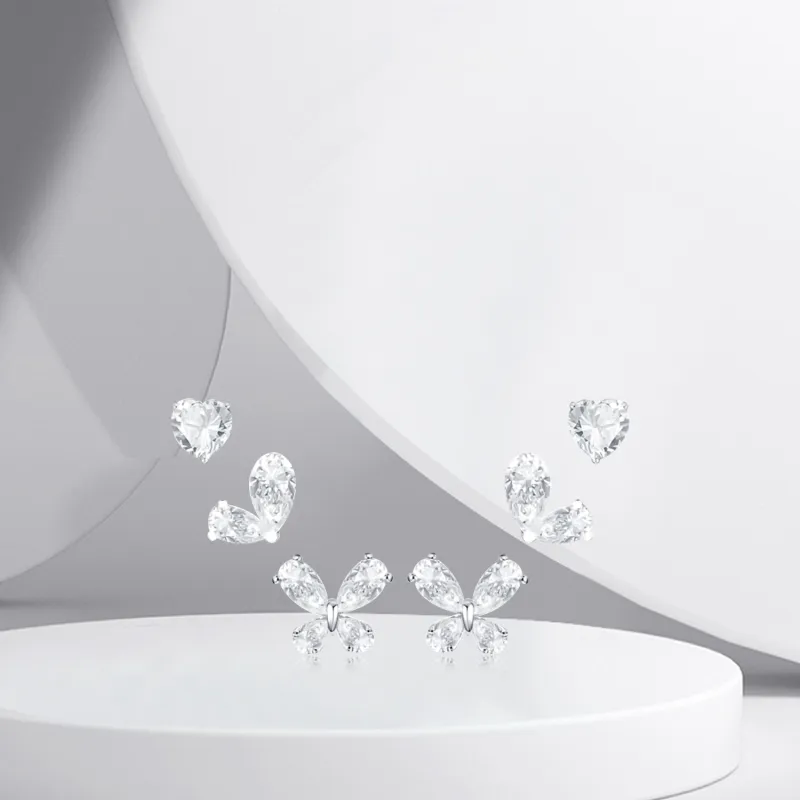 BTOE Alloy Stud Earrings Women's-3