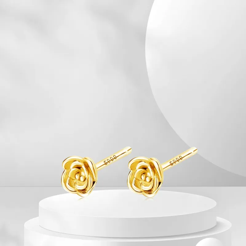 BTOE 999 Fine Silver Stud Earrings Women's-5