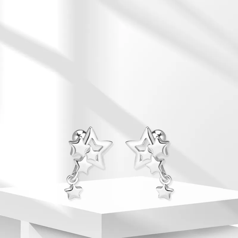 BTOE 999 Fine Silver Stud Earrings Women's-3