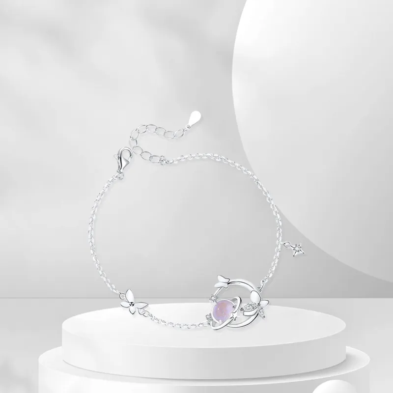 BTOE 925 Sterling Silver Bracelets Women's-3