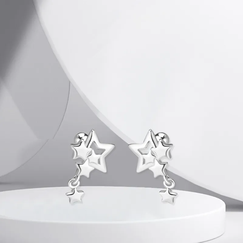 BTOE 999 Fine Silver Stud Earrings Women's-5