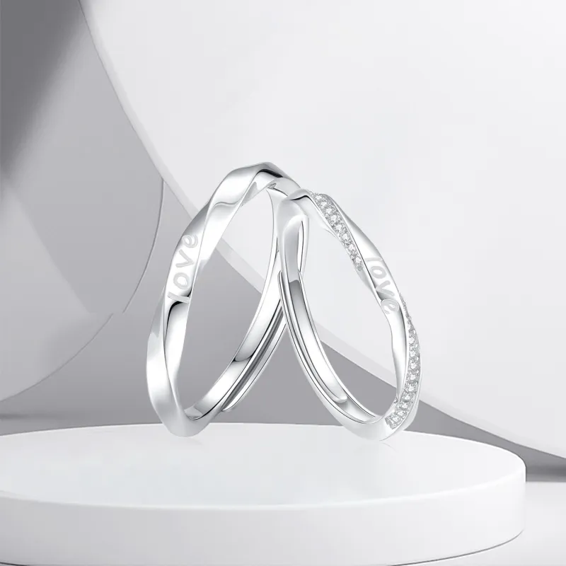 BTOE 925 Sterling Silver Rings Unisex-2