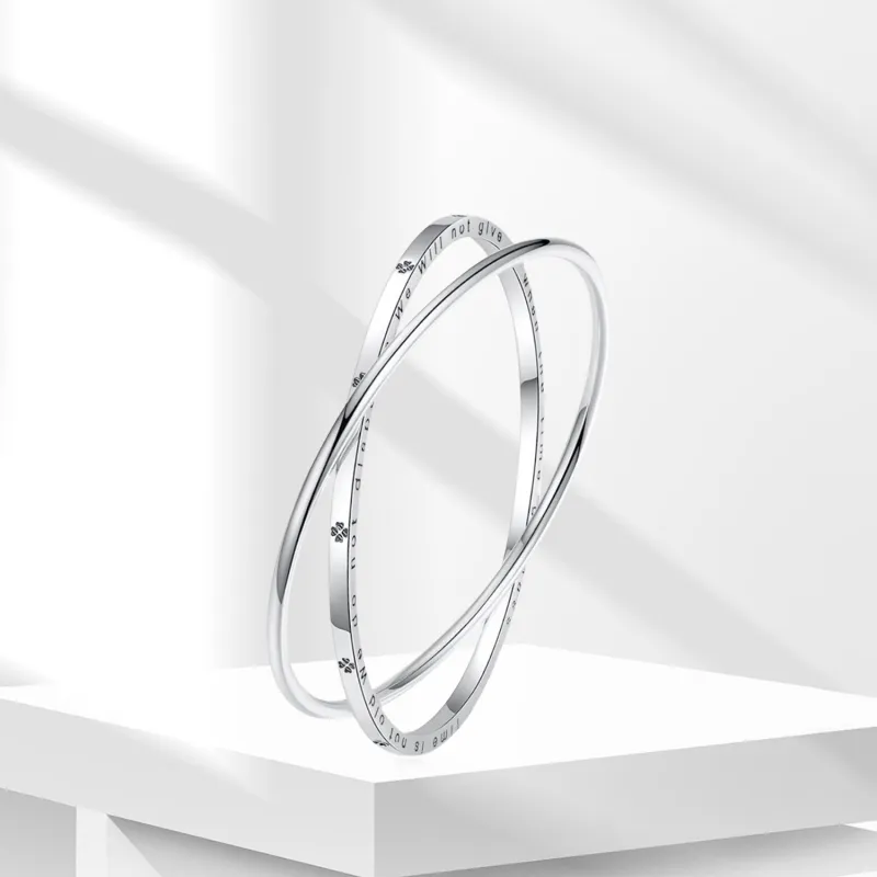 BTOE 999 Fine Silver Bangles Women's-4