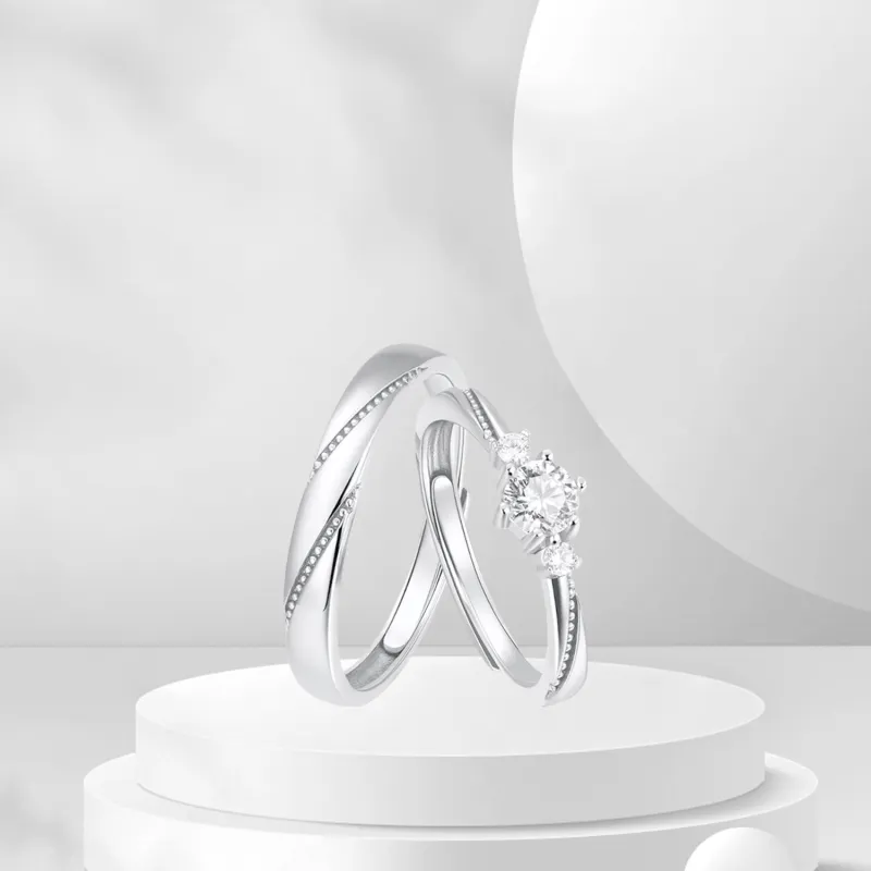 BTOE 925 Sterling Silver Rings Unisex-3