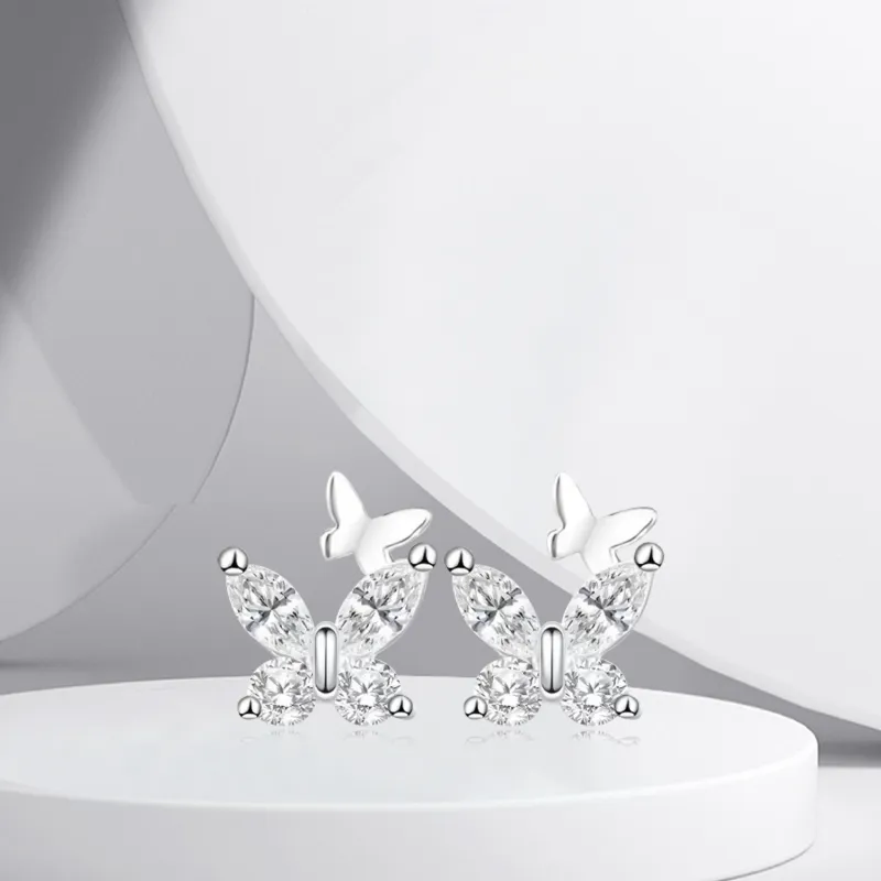 BTOE 999 Fine Silver Stud Earrings Women's-2