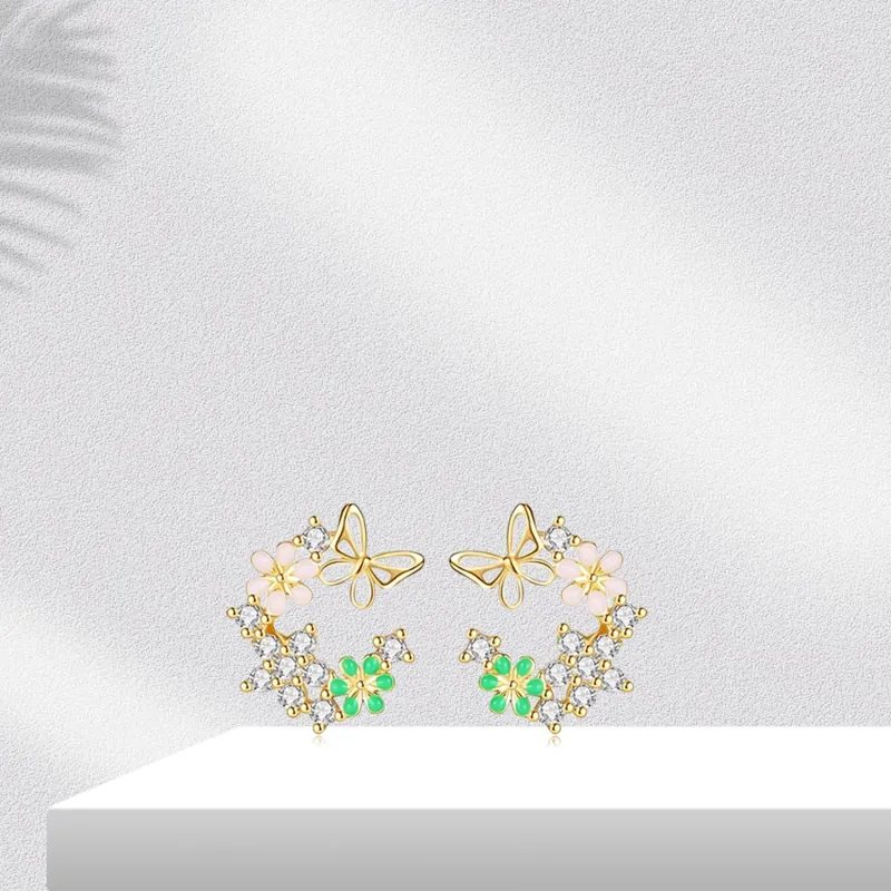 BTOE Alloy Stud Earrings Women's-5