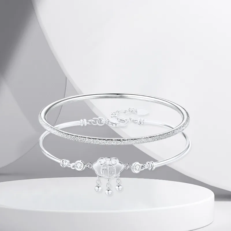 BTOE 999 Fine Silver Bangles Women's-3