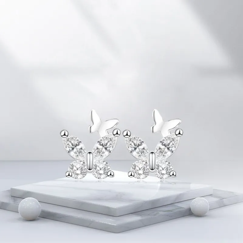 BTOE 999 Fine Silver Stud Earrings Women's-1