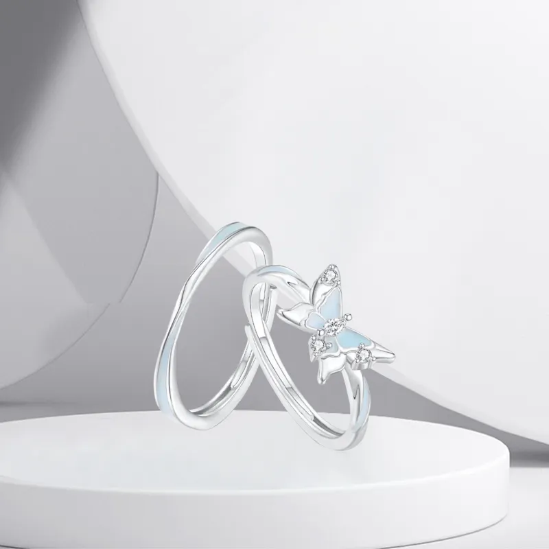 BTOE 925 Sterling Silver Rings Unisex-3