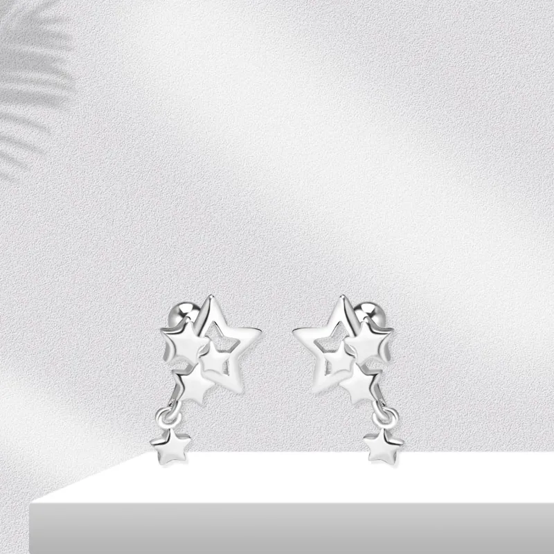 BTOE 999 Fine Silver Stud Earrings Women's-4