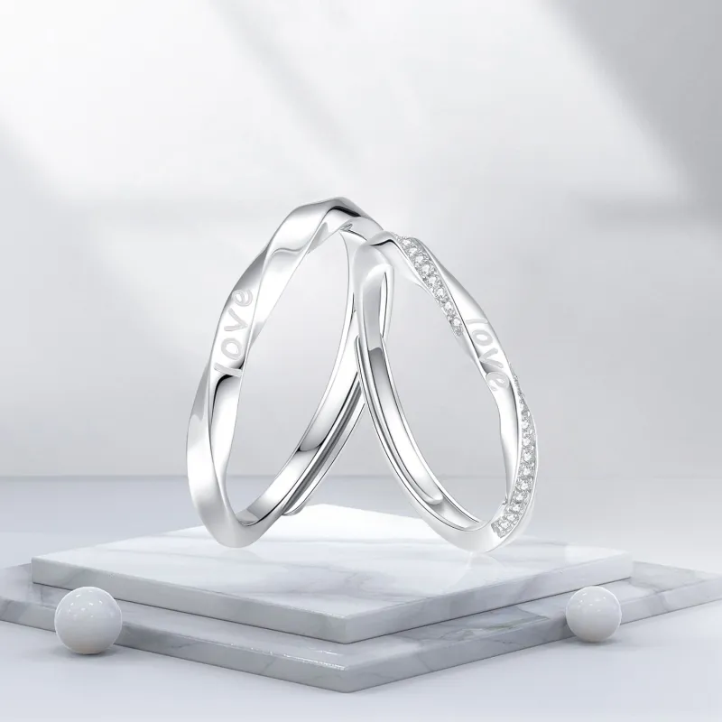 BTOE 925 Sterling Silver Rings Unisex-4
