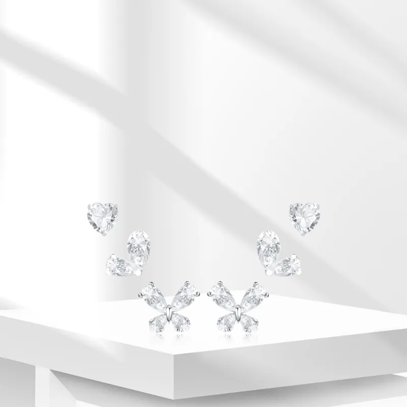 BTOE Alloy Stud Earrings Women's-5