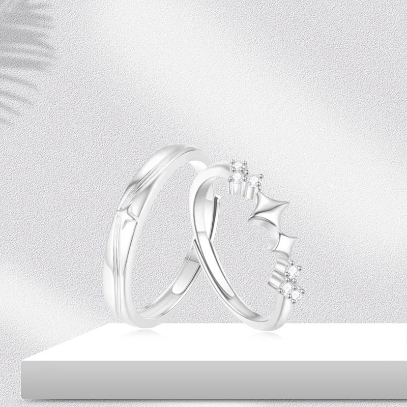 BTOE 925 Sterling Silver Rings Unisex-2