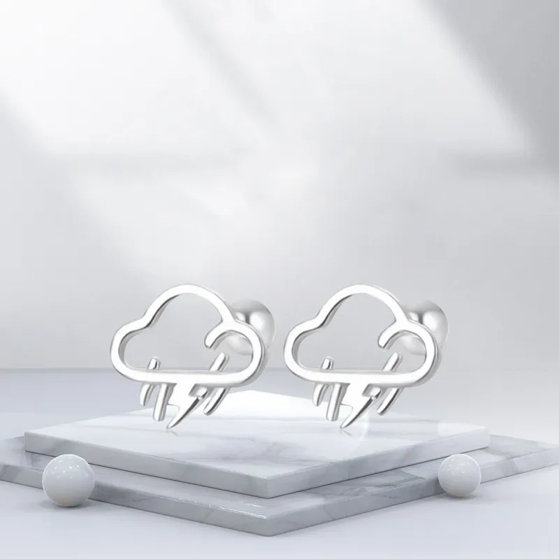 BTOE 999 Fine Silver Stud Earrings Women's-3