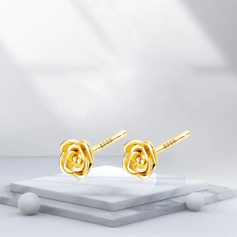 BTOE 999 Fine Silver Stud Earrings Women's-4