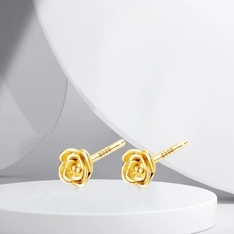 BTOE 999 Fine Silver Stud Earrings Women's-1