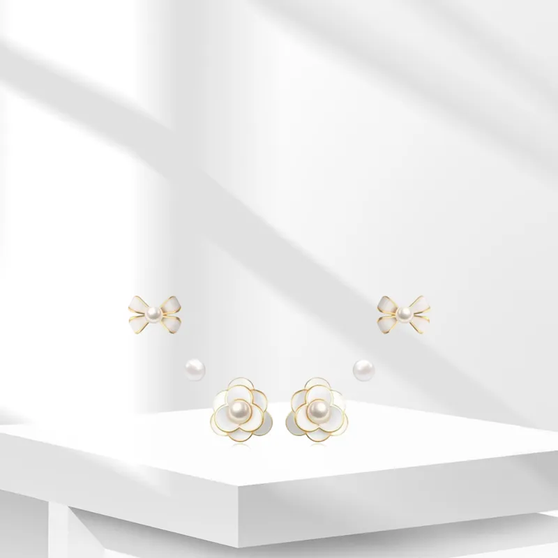 BTOE Alloy Stud Earrings Women's-2