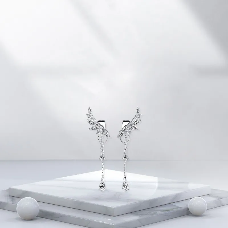 BTOE 925 Sterling Silver Stud Earrings Women's-4