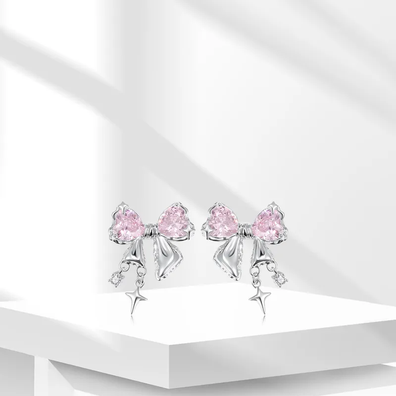 BTOE 925 Sterling Silver Stud Earrings Women's-10