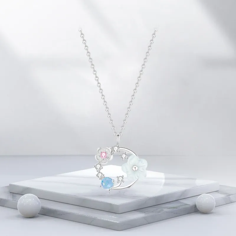 BTOE 925 Sterling Silver Necklaces Women's-5