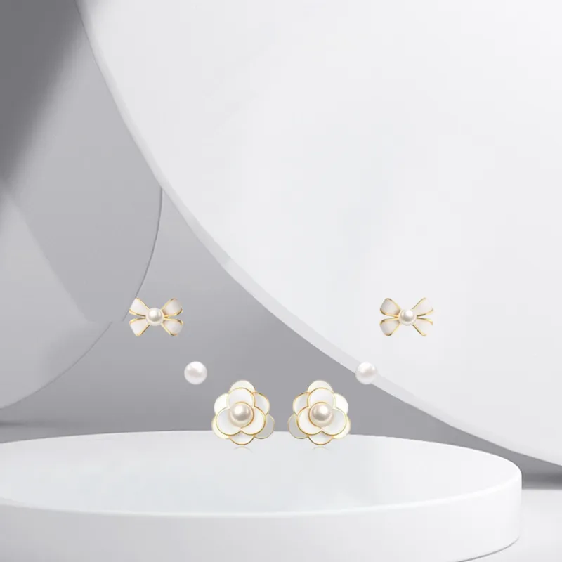 BTOE Alloy Stud Earrings Women's-3