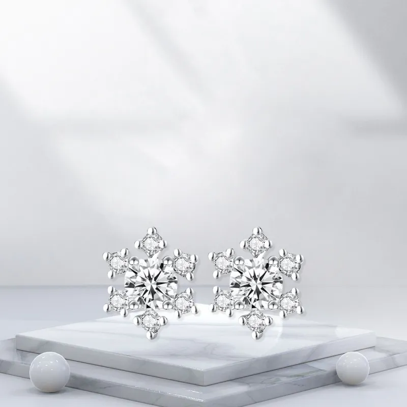 BTOE 999 Fine Silver Stud Earrings Women's-3