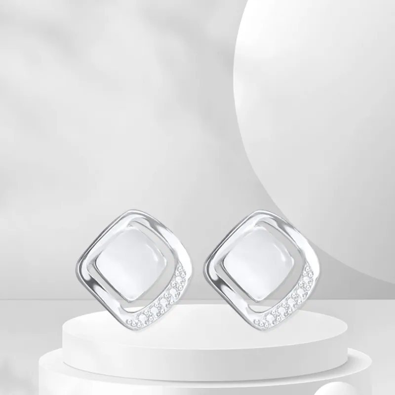 BTOE 999 Fine Silver Stud Earrings Women's-3