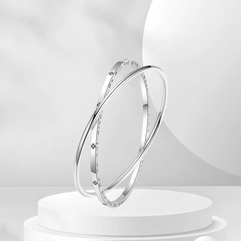 BTOE 999 Fine Silver Bangles Women's-3