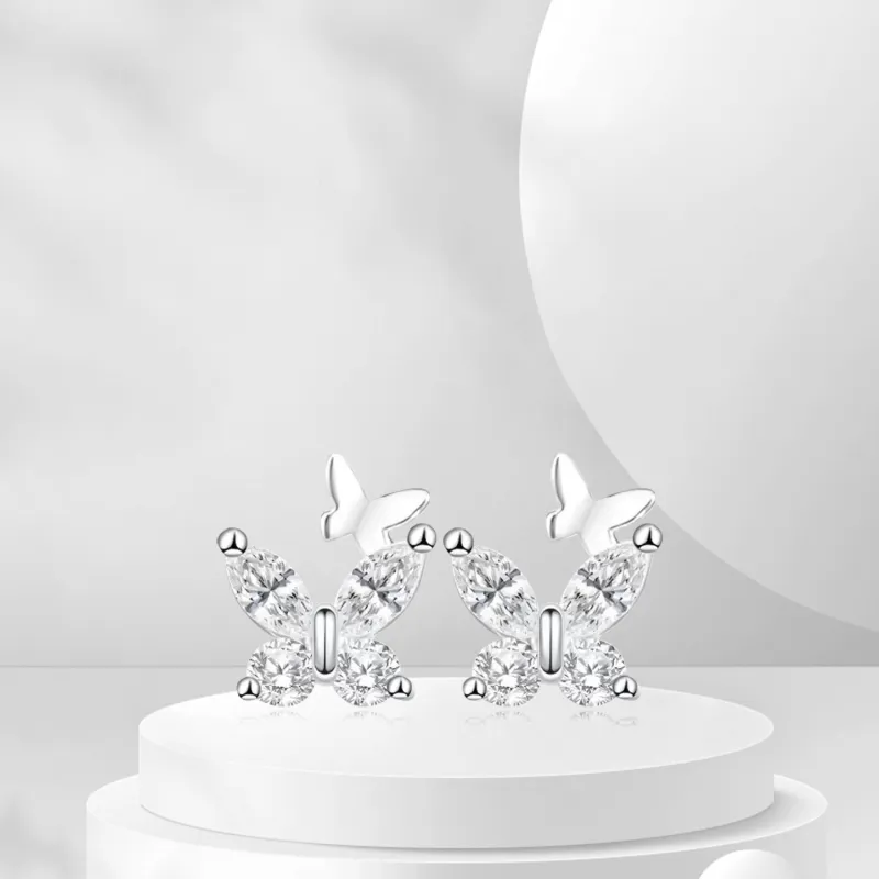 BTOE 999 Fine Silver Stud Earrings Women's-5