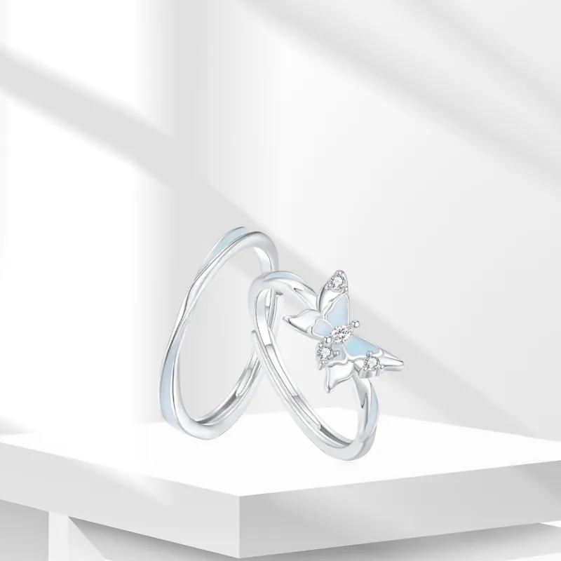 BTOE 925 Sterling Silver Rings Unisex-2