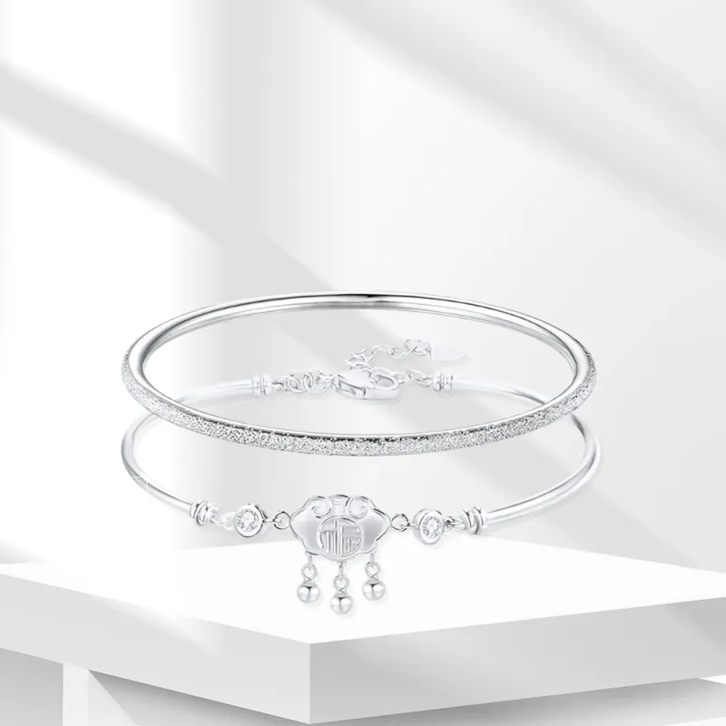BTOE 999 Fine Silver Bangles Women's-1