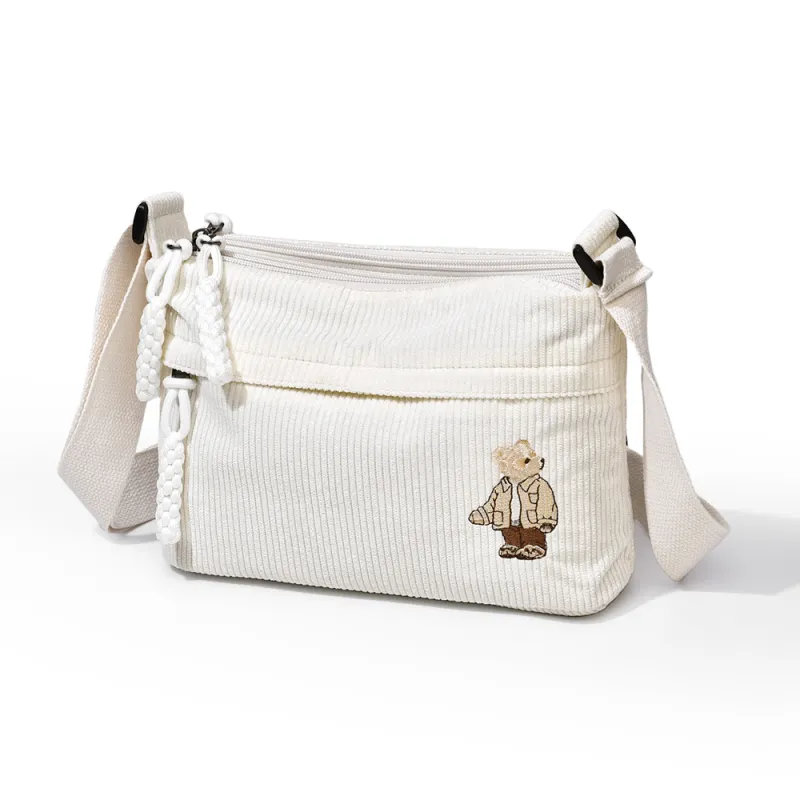 Ceion Keust Corduroy Crossbody Bag Women's Multicolor-8