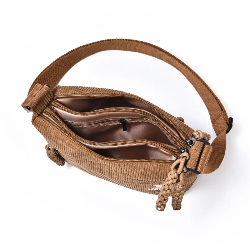 Ceion Keust Corduroy Crossbody Bag Women's Multicolor-4