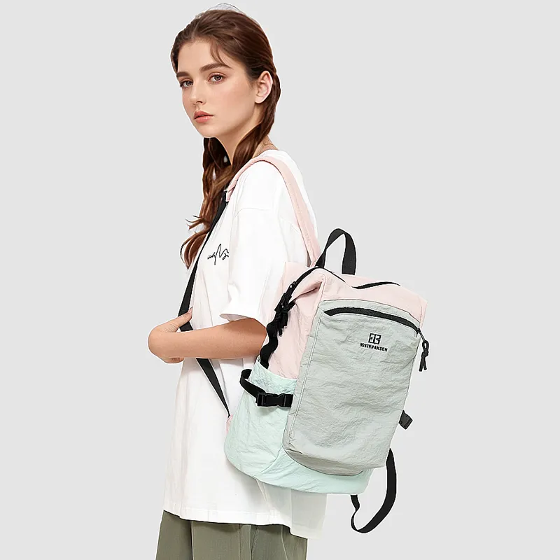 Ceion Keust Nylon Backpack Regular Unisex Multicolor-12