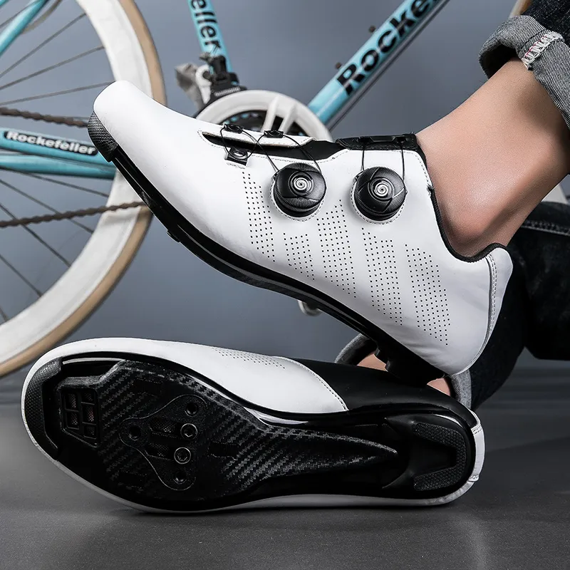 Baibianzhiheren Wear Resistant Breathable Balance Impact Resistant Lightweight Low Top Cycling Shoes Unisex-5