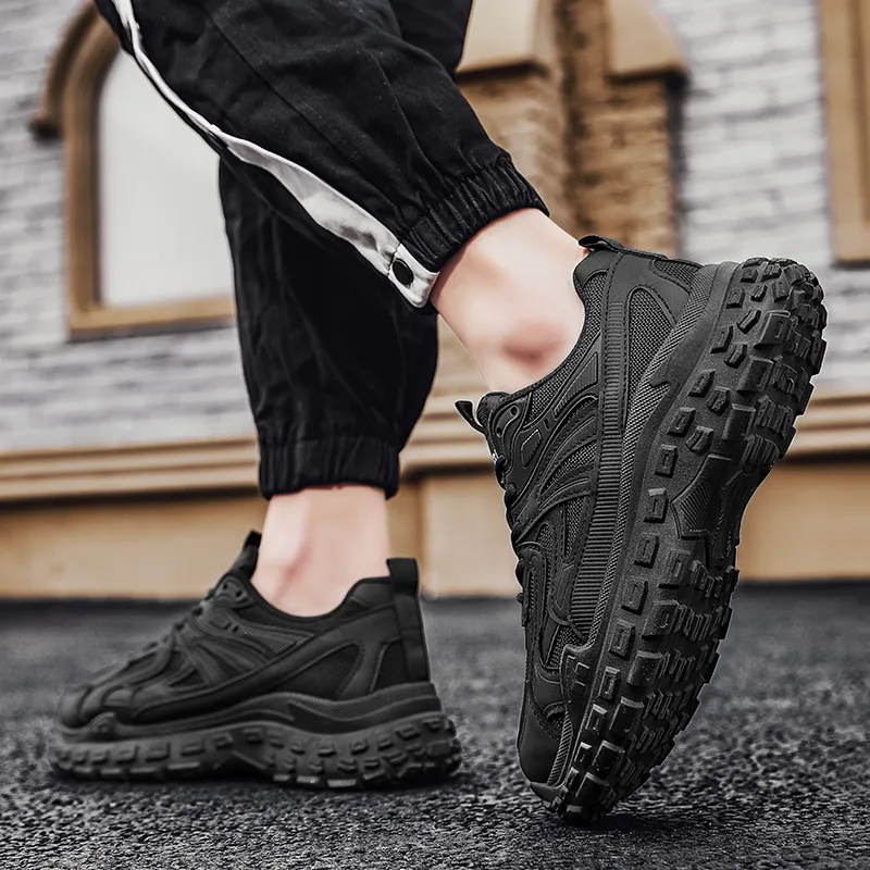 Baibianzhiheren Cushioning Breathable Balance Lightweight Rebound Wear Resistant Casual Shoes Men's-2