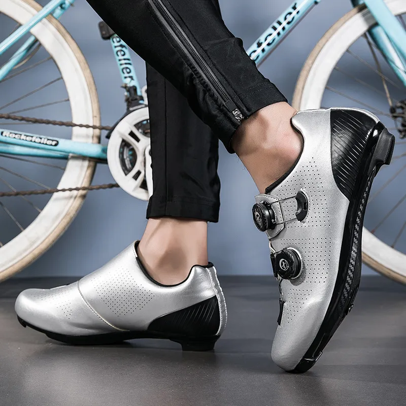 Baibianzhiheren Wear Resistant Breathable Balance Impact Resistant Lightweight Low Top Cycling Shoes Men's-2
