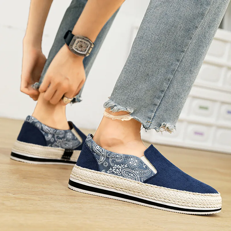 Baibianzhiheren Espadrilles Men's-14