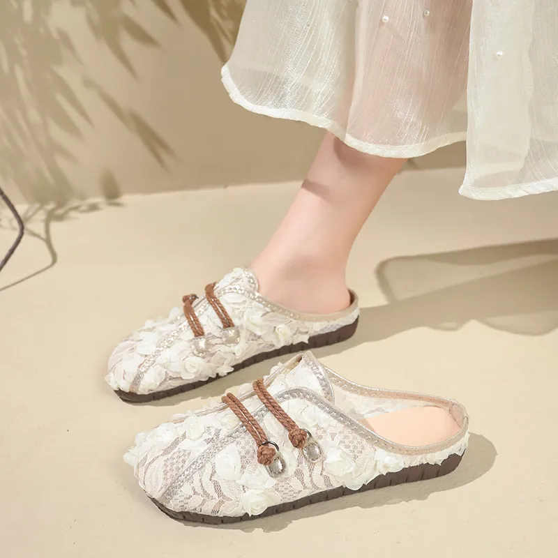 Baibianzhiheren Closed Toe Slippers Women's-4