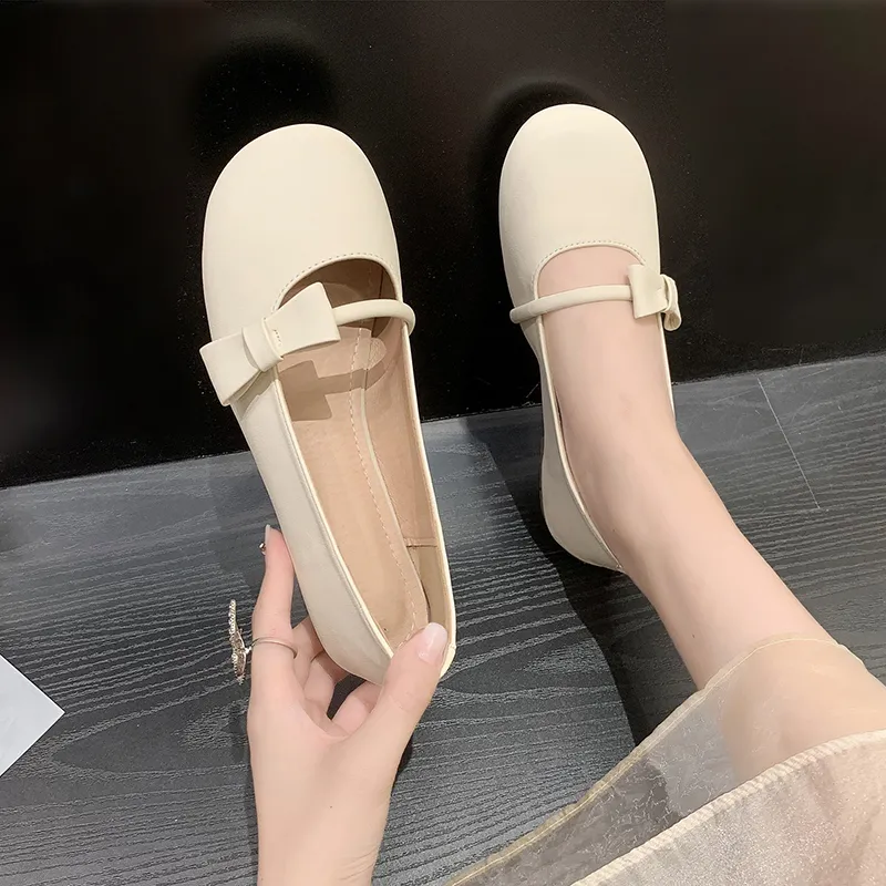 Baibianzhiheren Women's Casual Shoes Women's Apricot-5
