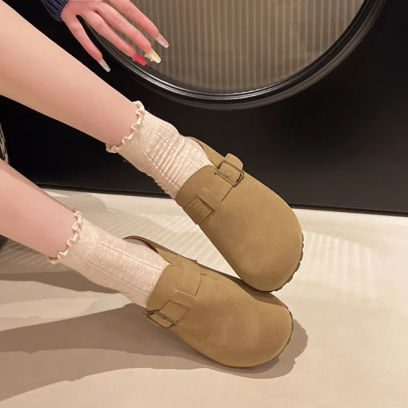 Baibianzhiheren Quiet Wrap toe Slippers Women's-3