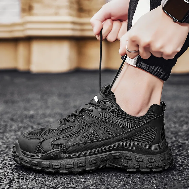 Baibianzhiheren Cushioning Breathable Balance Lightweight Rebound Wear Resistant Casual Shoes Men's-4
