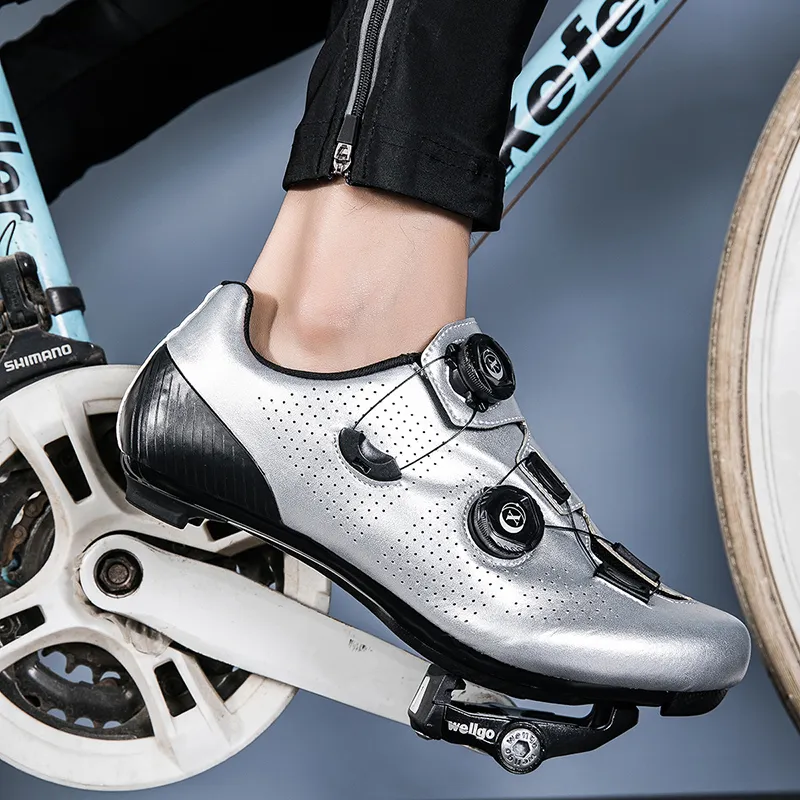 Baibianzhiheren Wear Resistant Breathable Balance Impact Resistant Lightweight Low Top Cycling Shoes Men's-4
