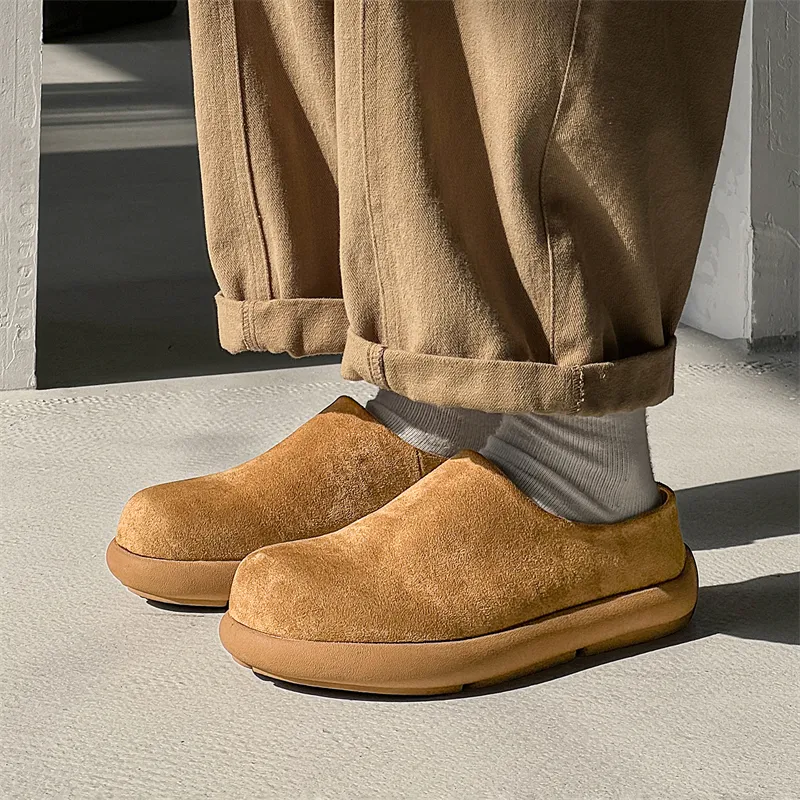 Baibianzhiheren Quiet Wrap toe Slippers Men's-2