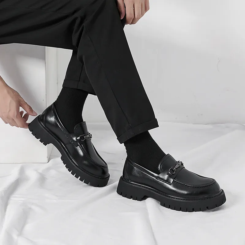 Baibianzhiheren Loafers Men's Black-3