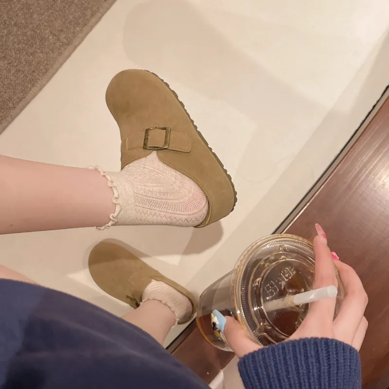 Baibianzhiheren Quiet Wrap toe Slippers Women's-1